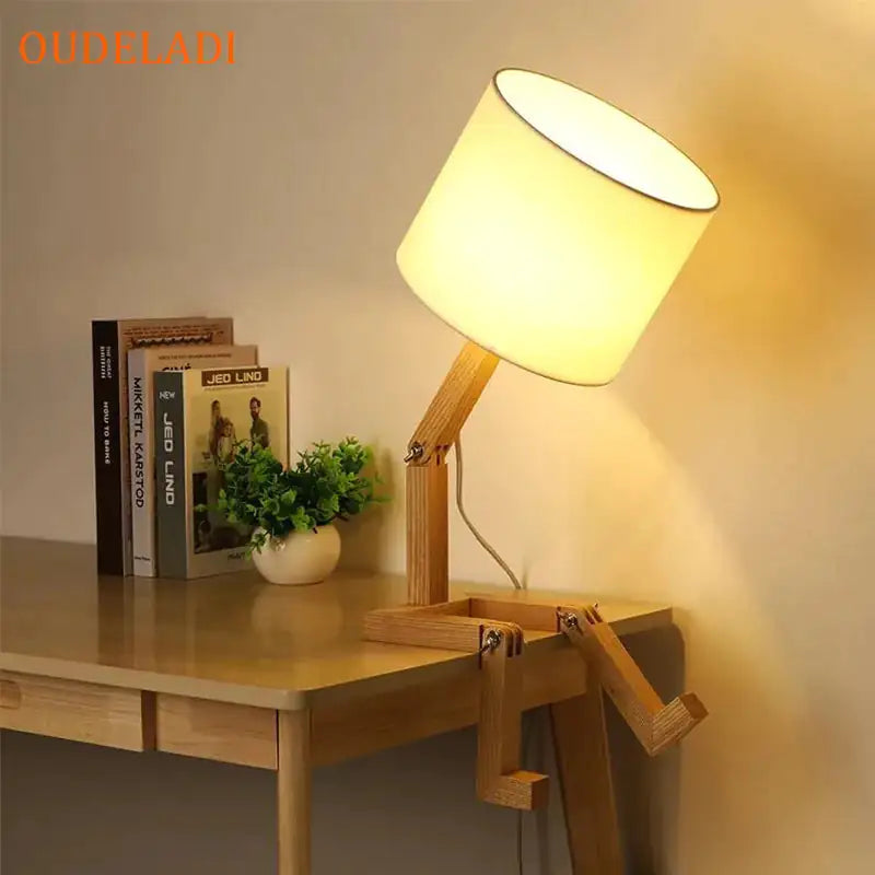 Wooden Table Lamp