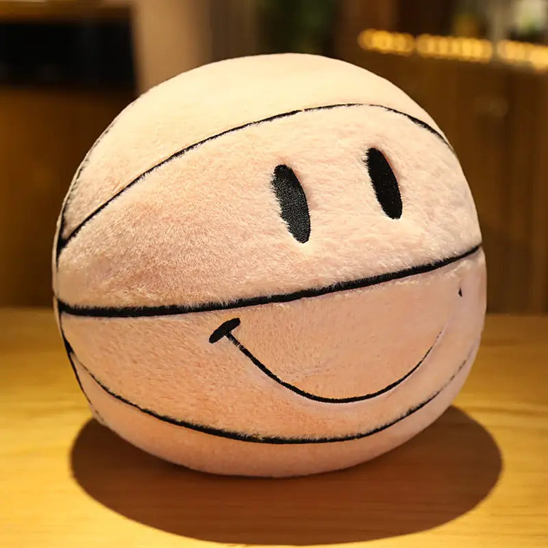 Smile Basketball Throw Pillow