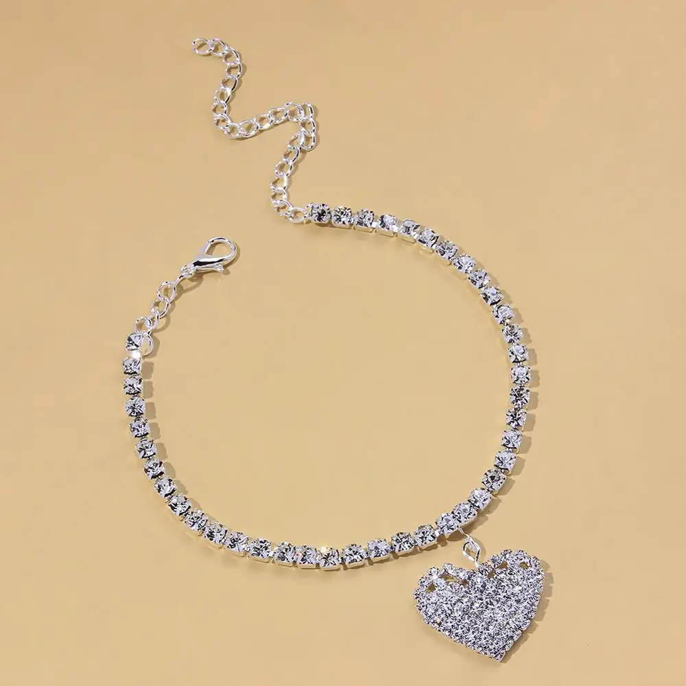 Shimmering Heart Anklet