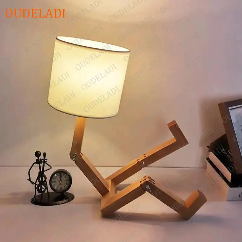 Wooden Table Lamp