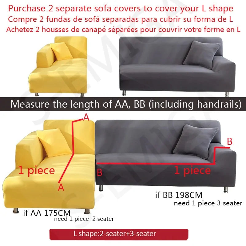 Solid Corner Sofa Covers